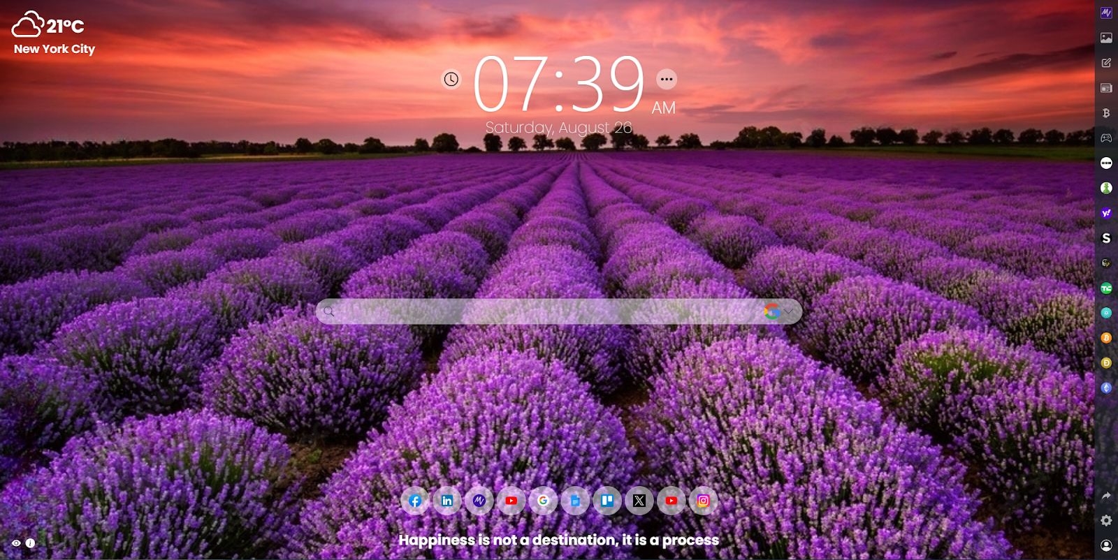 Basking in Lavender Bliss: MeaVana Chrome Extension's Lavender Field Experiences
