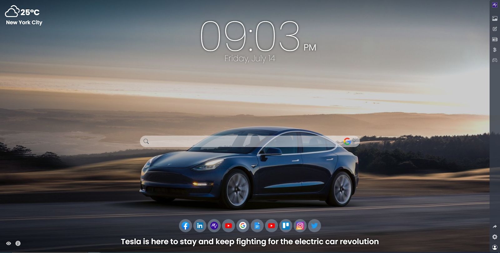Unveiling the Beauty: Enjoying Stunning Tesla Pictures Daily with the MeaVana Chrome Extension