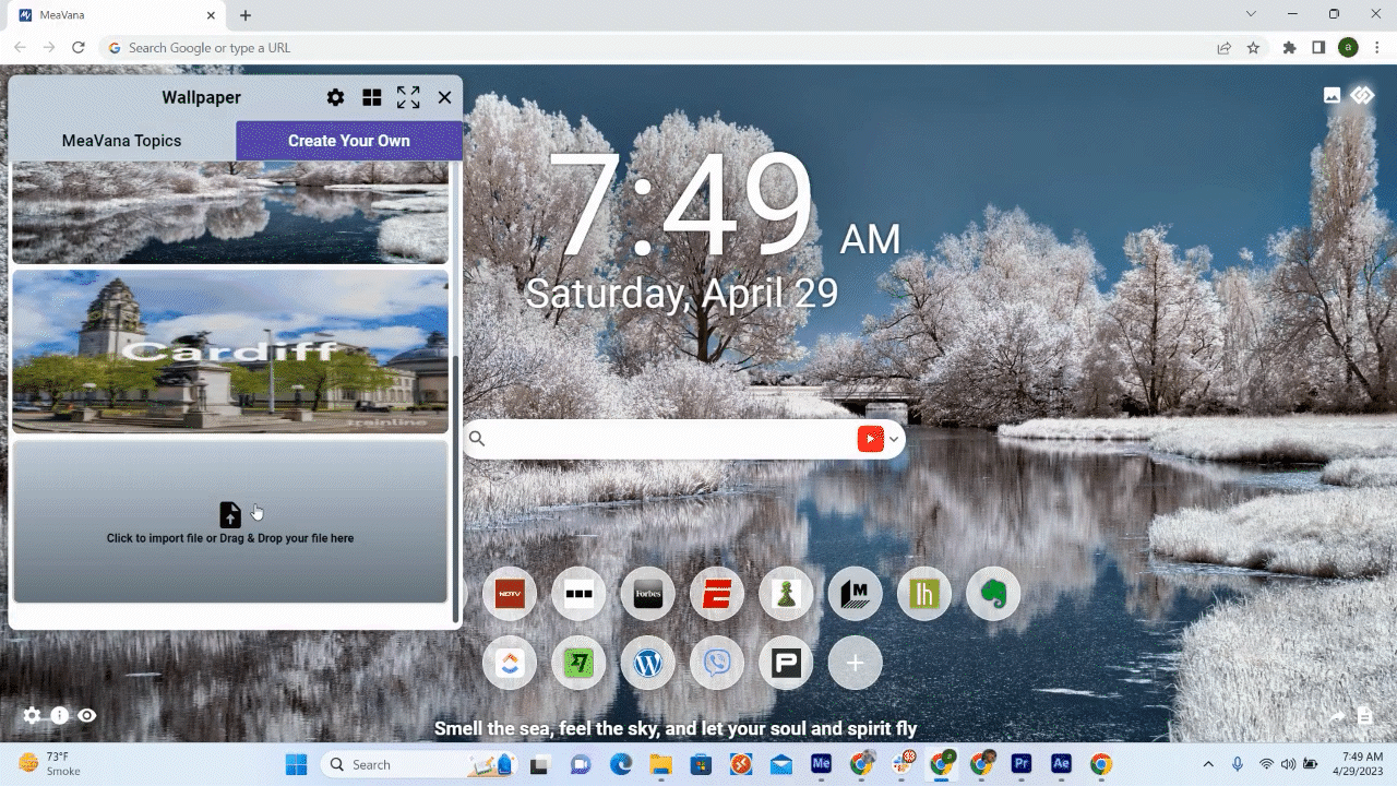 Transform Your Chrome with a Live Wallpaper